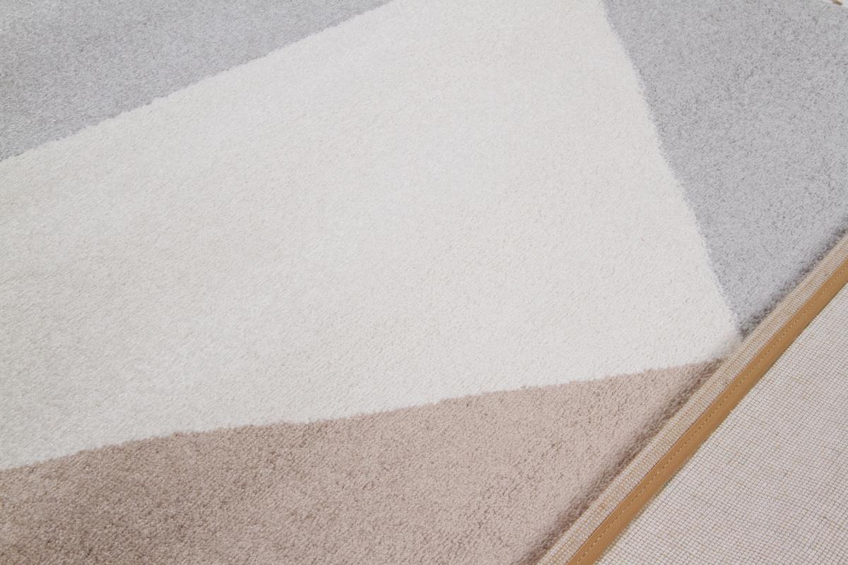Design-Teppich wei, beige und grau 160 x 230 cm TAPEZI