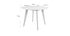Design-Tisch LEENA Holz und Weiß D100
