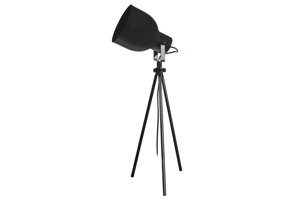Design-Tischlampe Dreifu Stahl Schwarz CITY