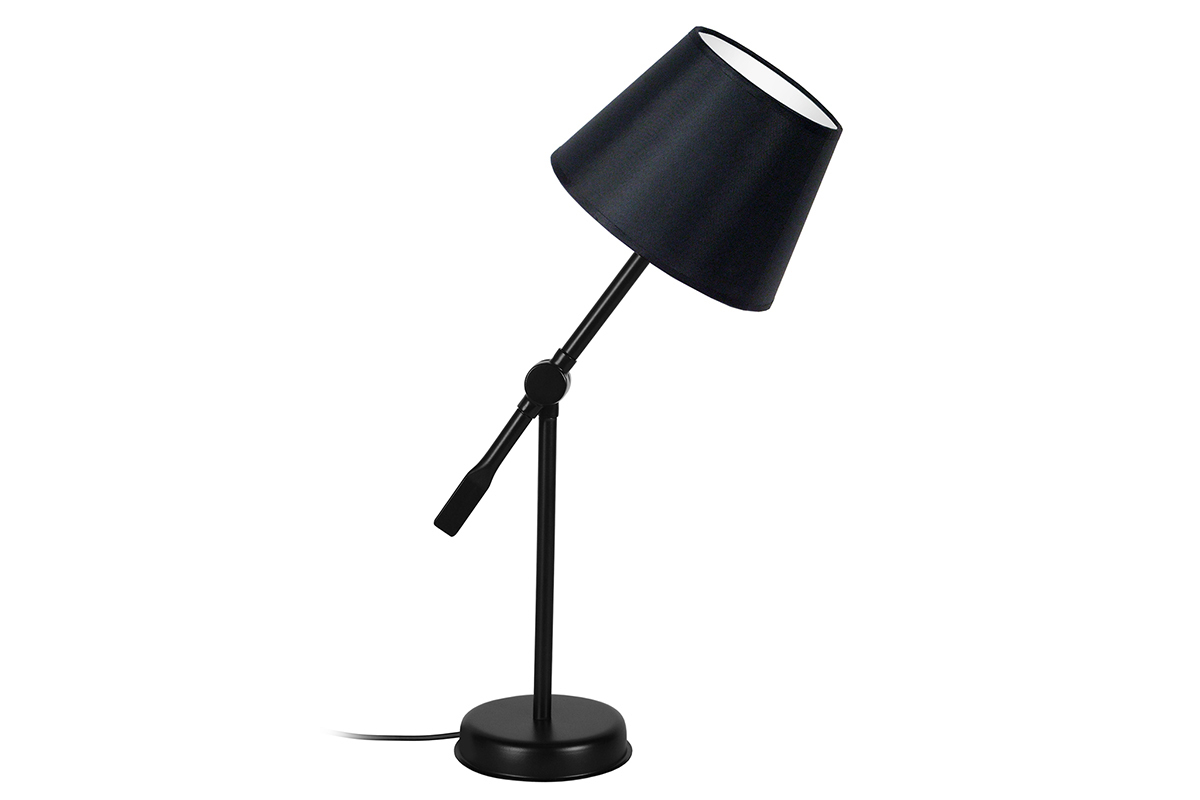 Design-Tischlampe Gelenk Stahl Schwarz LUCIO