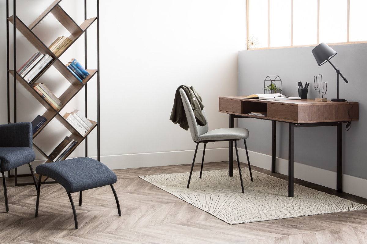 Design-Tischlampe Gelenk Stahl Schwarz LUCIO