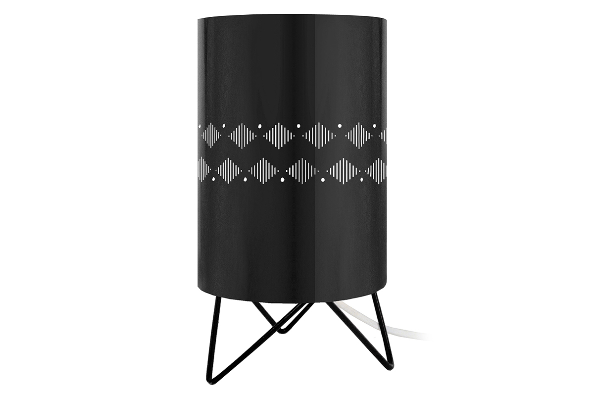 Design-Tischlampe Metall Schwarz SMART