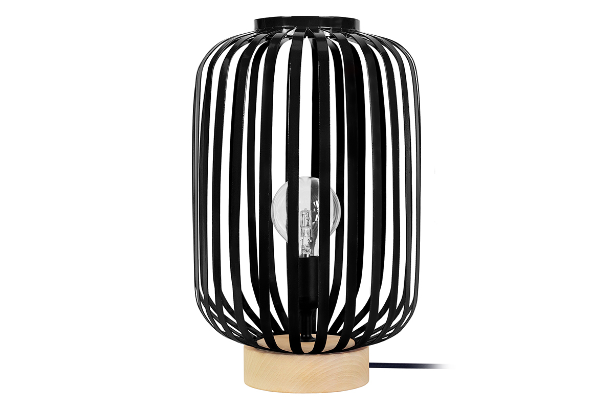 Design-Tischlampe Stahl Schwarz ALVEOL