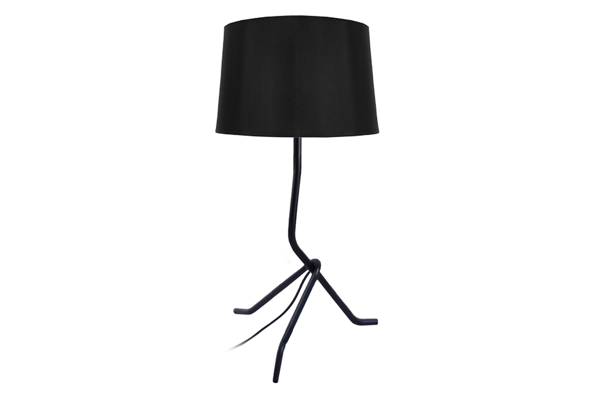 Design-Tischlampe Stahl Schwarz DANDY