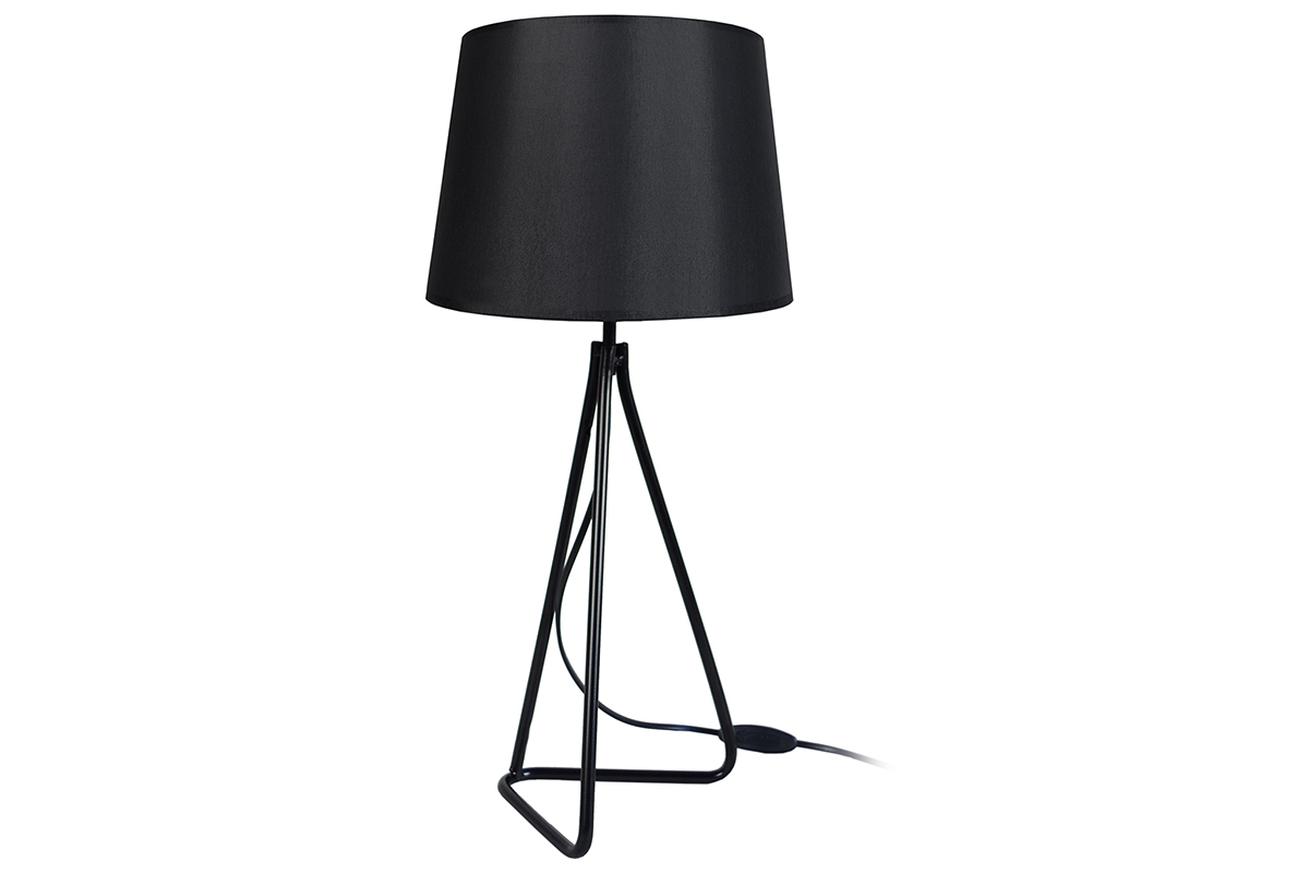 Design-Tischlampe Stahl Schwarz LADY