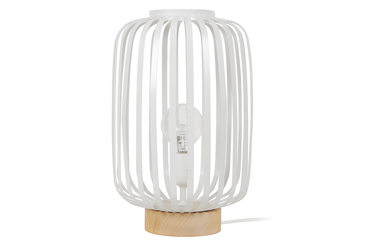 Design-Tischlampe Stahl Wei ALVEOL