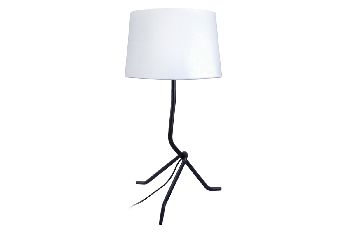 Design-Tischlampe Stahl Wei DANDY