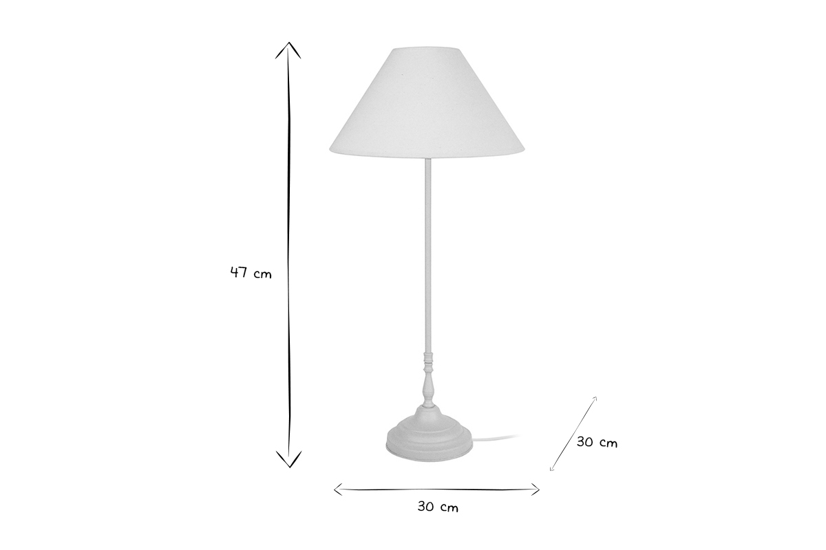 Design-Tischlampe Stahl Wei Geklkt HOLIDAYS