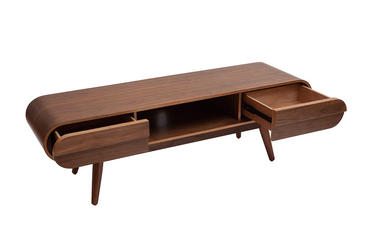 Design-TV-Mbel 2 Schubladen Nussbaum - BALTIK