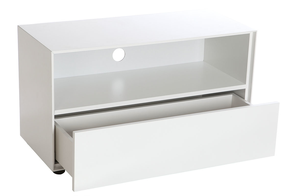 Design-TV-Mbel 90 cm Wei matt 1 Schublade MARK