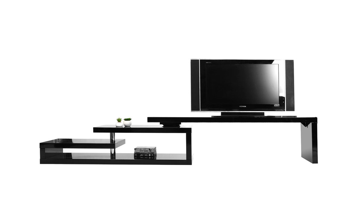 Design-TV-Möbel drehbar MAX V2 Schwarz