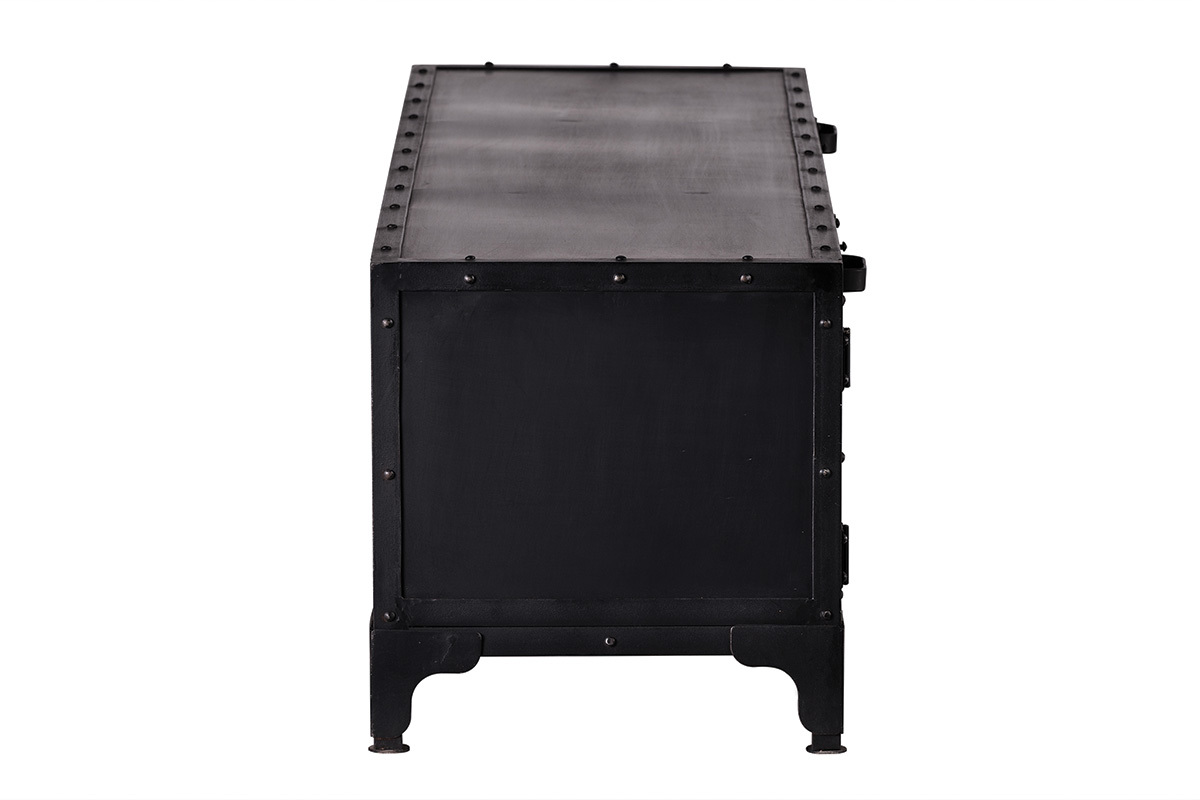 Design-TV-Mbel Metall Schwarz 150 cm FACTORY