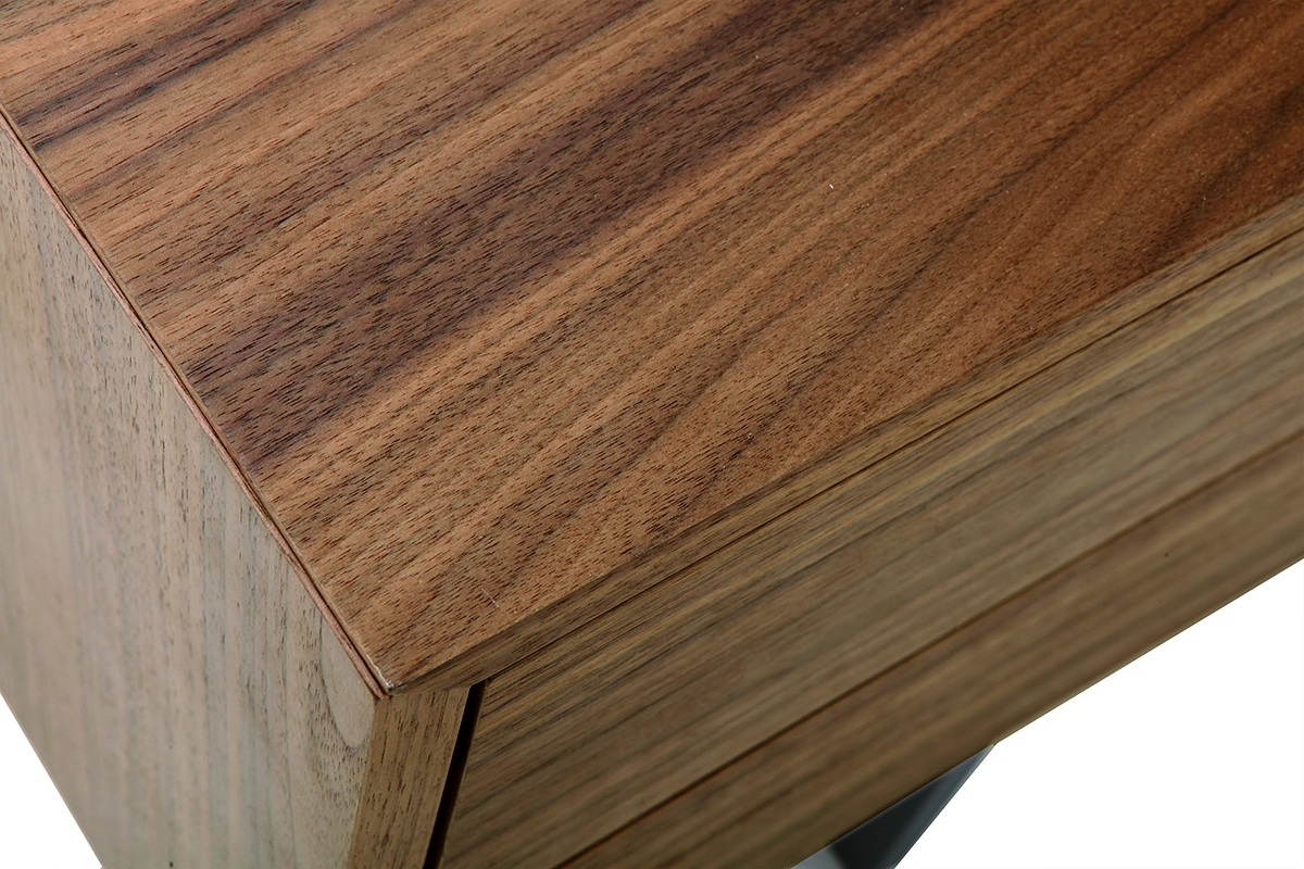 Design-TV-Mbel Vintage geschlossen Nussbaum MANNY