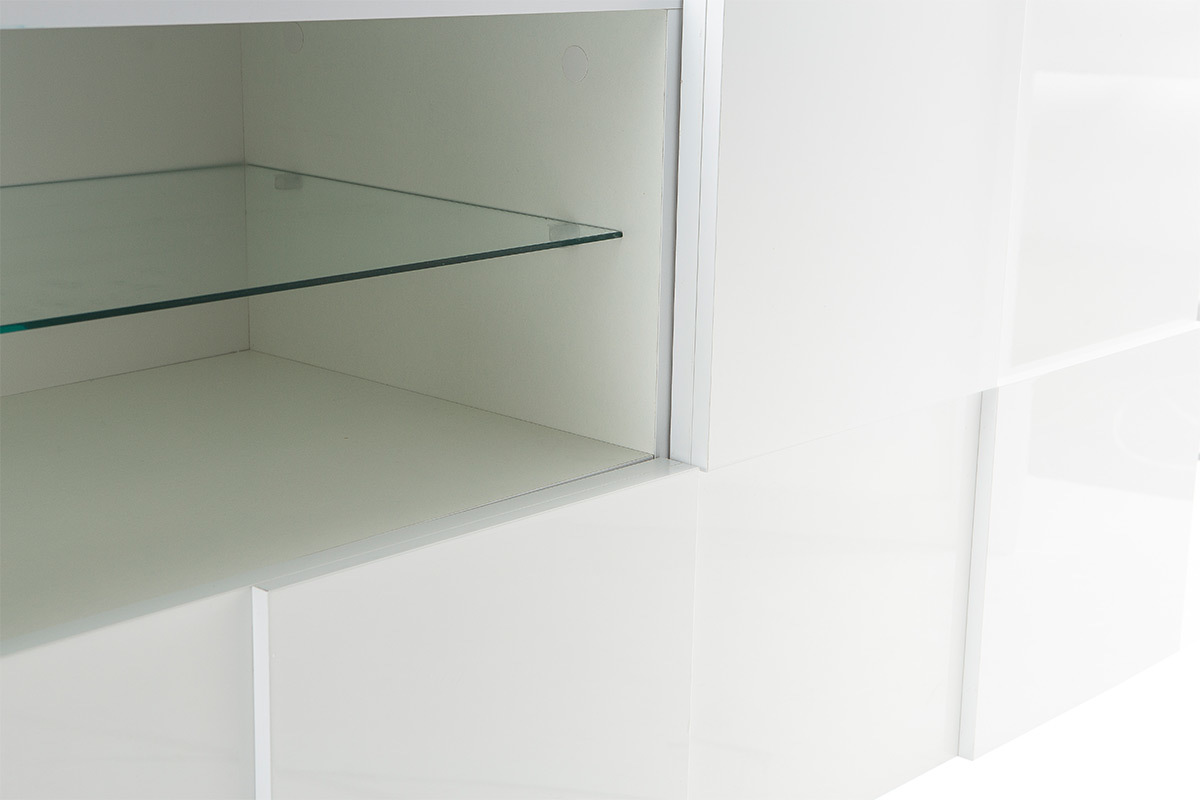 Design-TV-M�bel Wei� Lackiert 180 cm KUBE