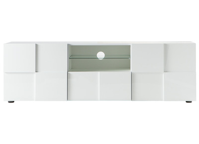 Design-TV-M&ouml;bel Wei&szlig; Lackiert 180 cm KUBE