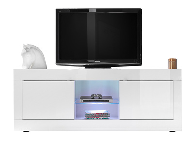 Design-TV-Möbel Weiß Lackiert 180 cm LATTE