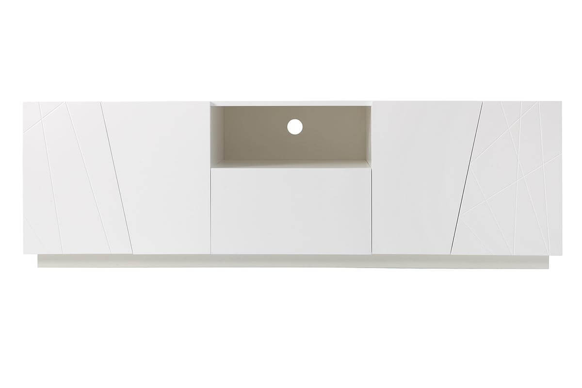 Design Tv Mobel Weiss Matt Lackiert Alessia Miliboo Design Tv Mobel Weiss Matt Lackiert Alessia Miliboo