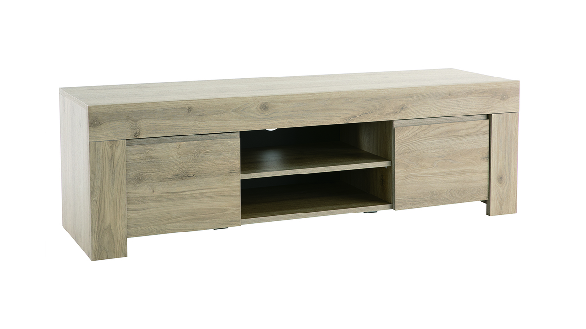 Design TV-Schrank Eichenholz Finish L138 cm TINO