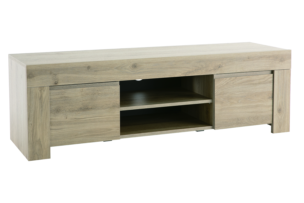 Design TV-Schrank Eichenholz Finish L138 cm TINO