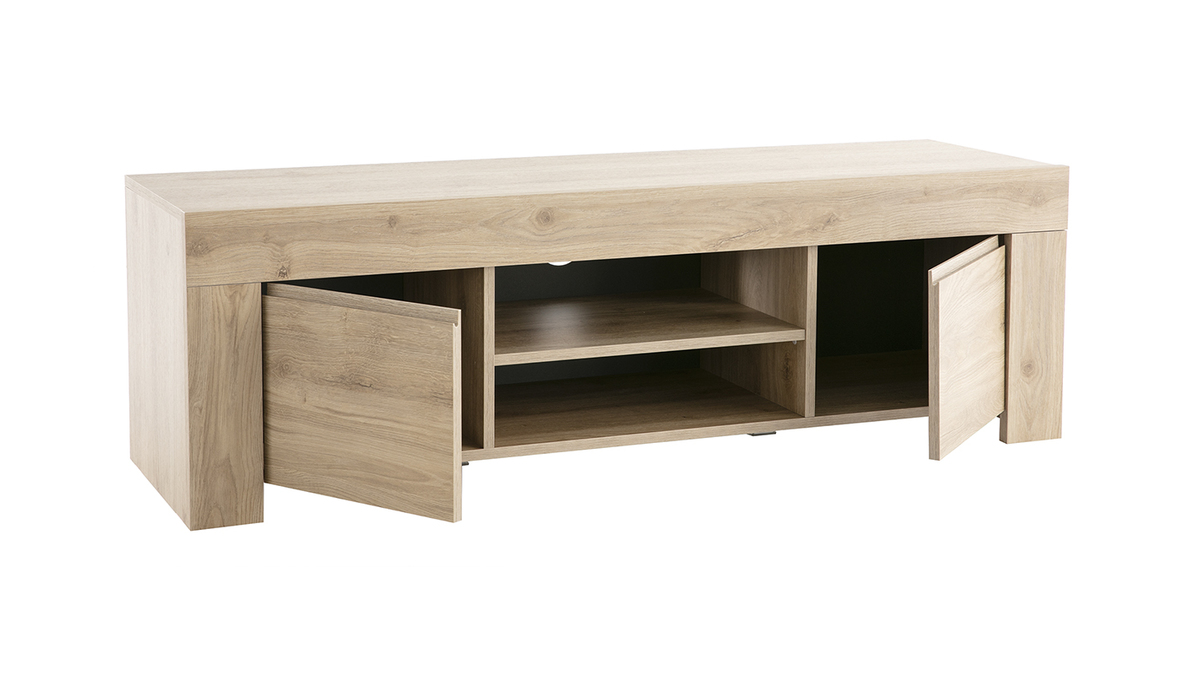 Design TV-Schrank Eichenholz Finish L138 cm TINO