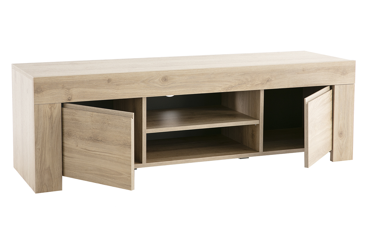 Design TV-Schrank Eichenholz Finish L138 cm TINO