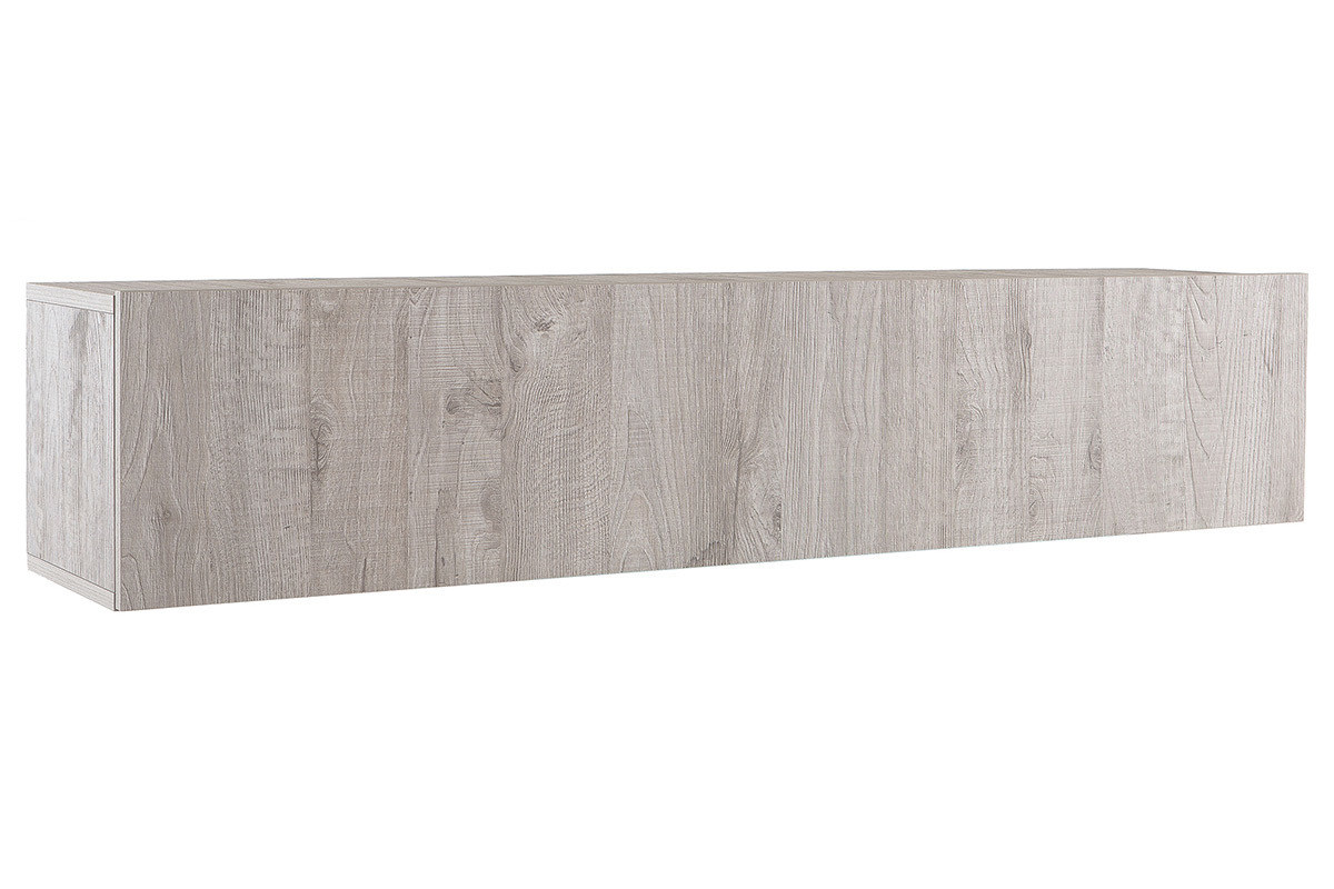 Design-TV-Wandelement Holz Grau horizontal COLORED V2