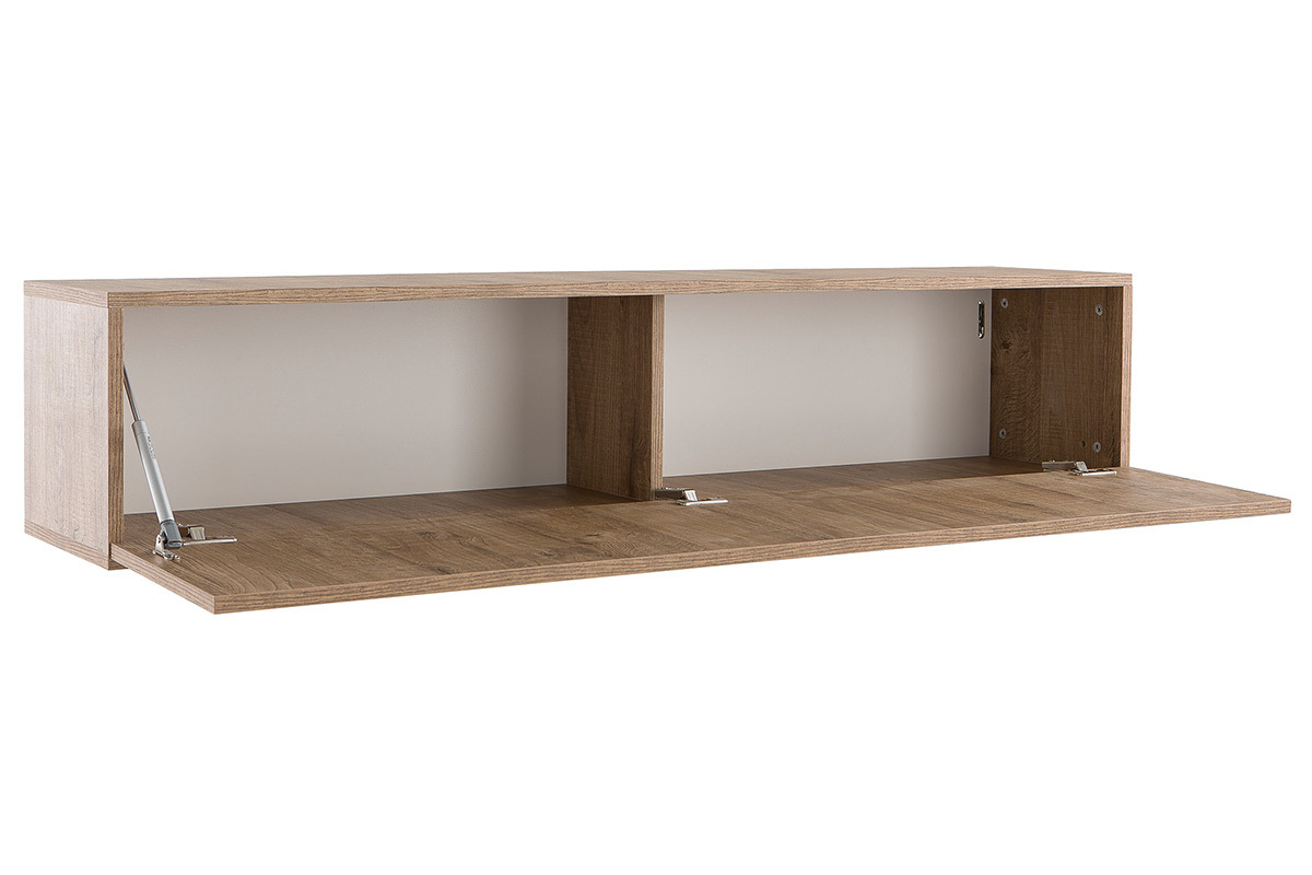 Design-TV-Wandelement Holz Holz honigfarben horizontal COLORED V2