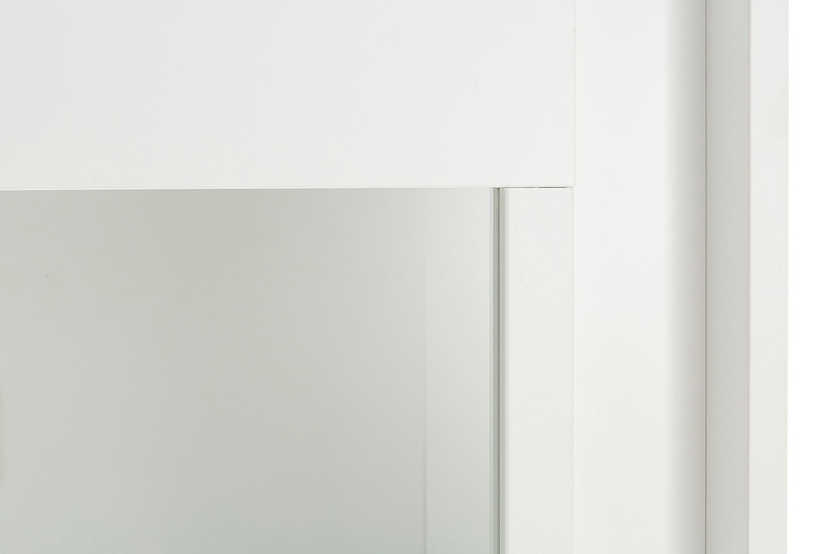Design-Vitrine verglast wei LAND
