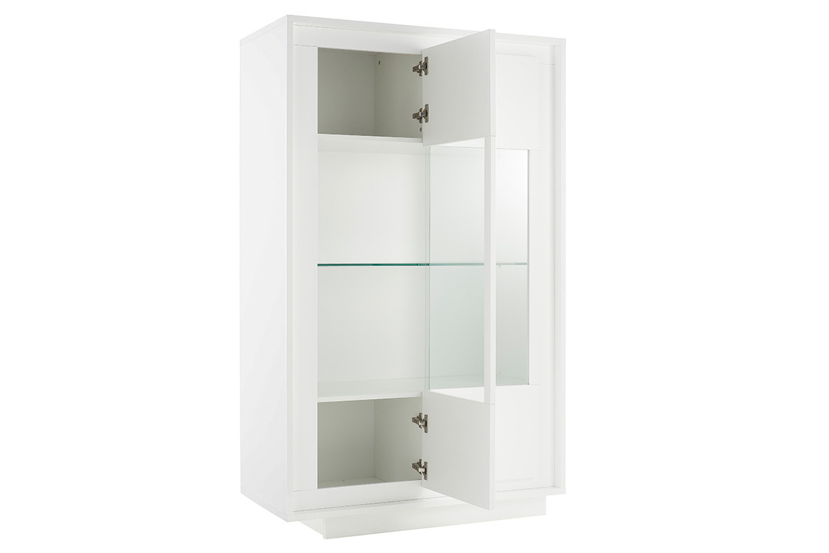 Design-Vitrine verglast wei LAND