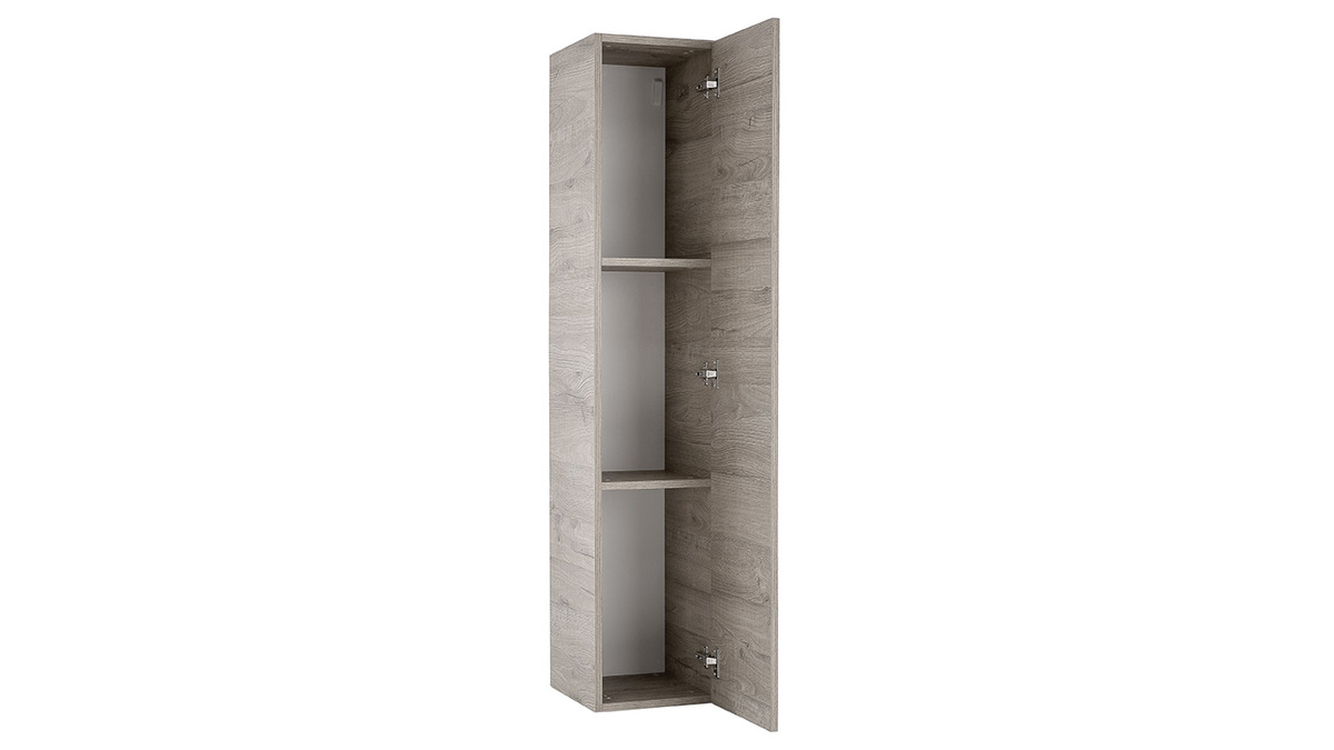 Design-Wandelement Holz Grau vertikal COLORED V2