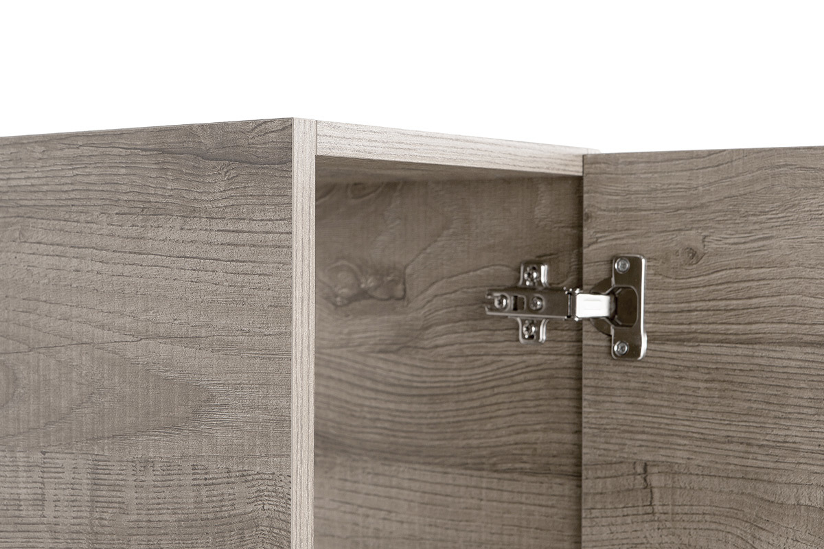 Design-Wandelement Holz Grau vertikal COLORED V2