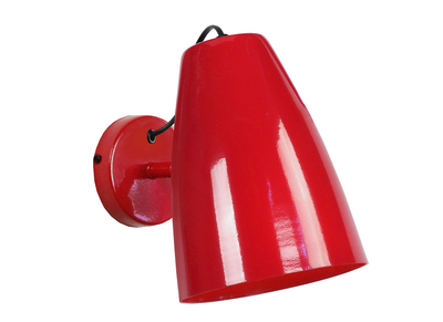 Design-Wandleuchte Metall Rot FRIDAY