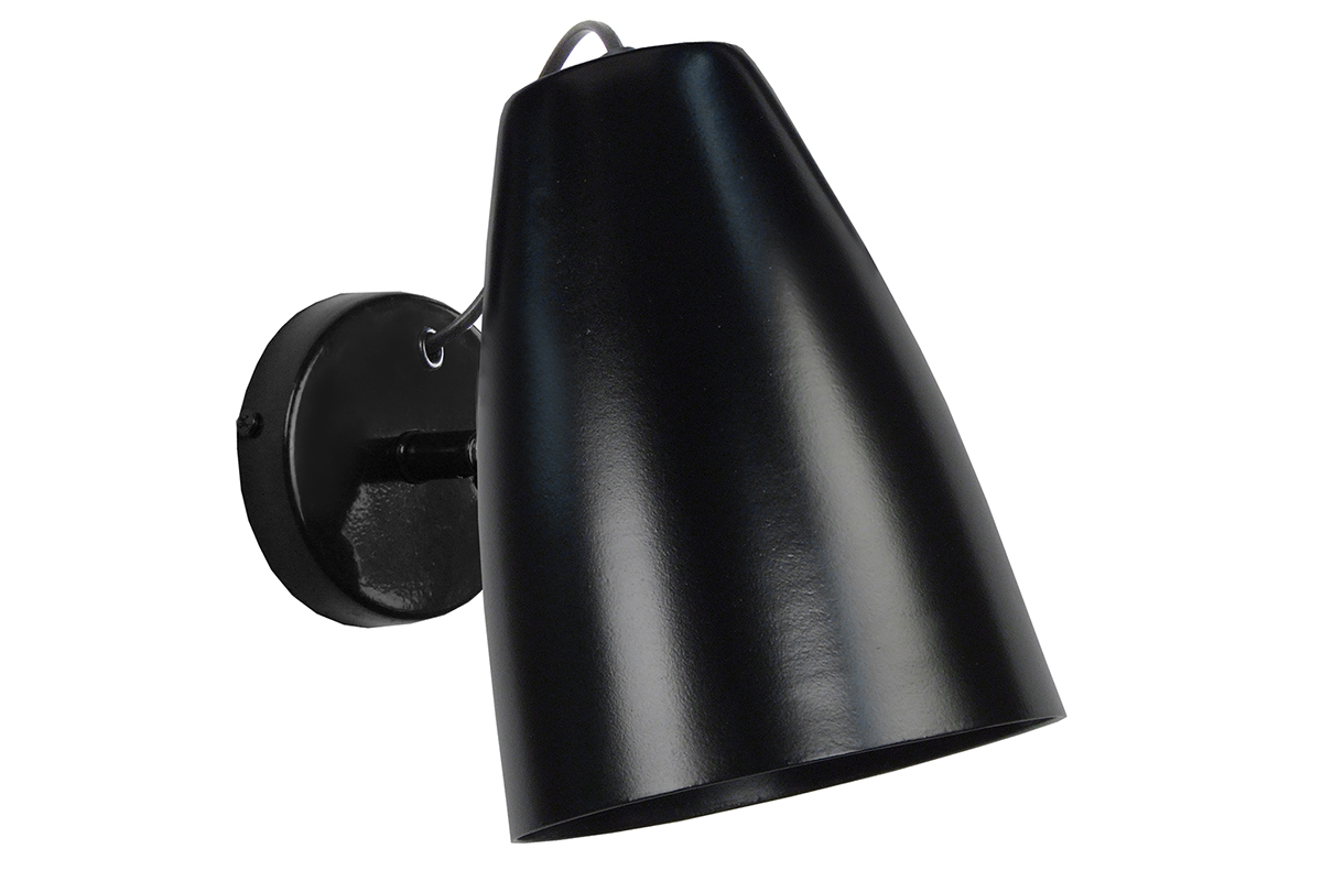 Design-Wandleuchte Metall Schwarz FRIDAY