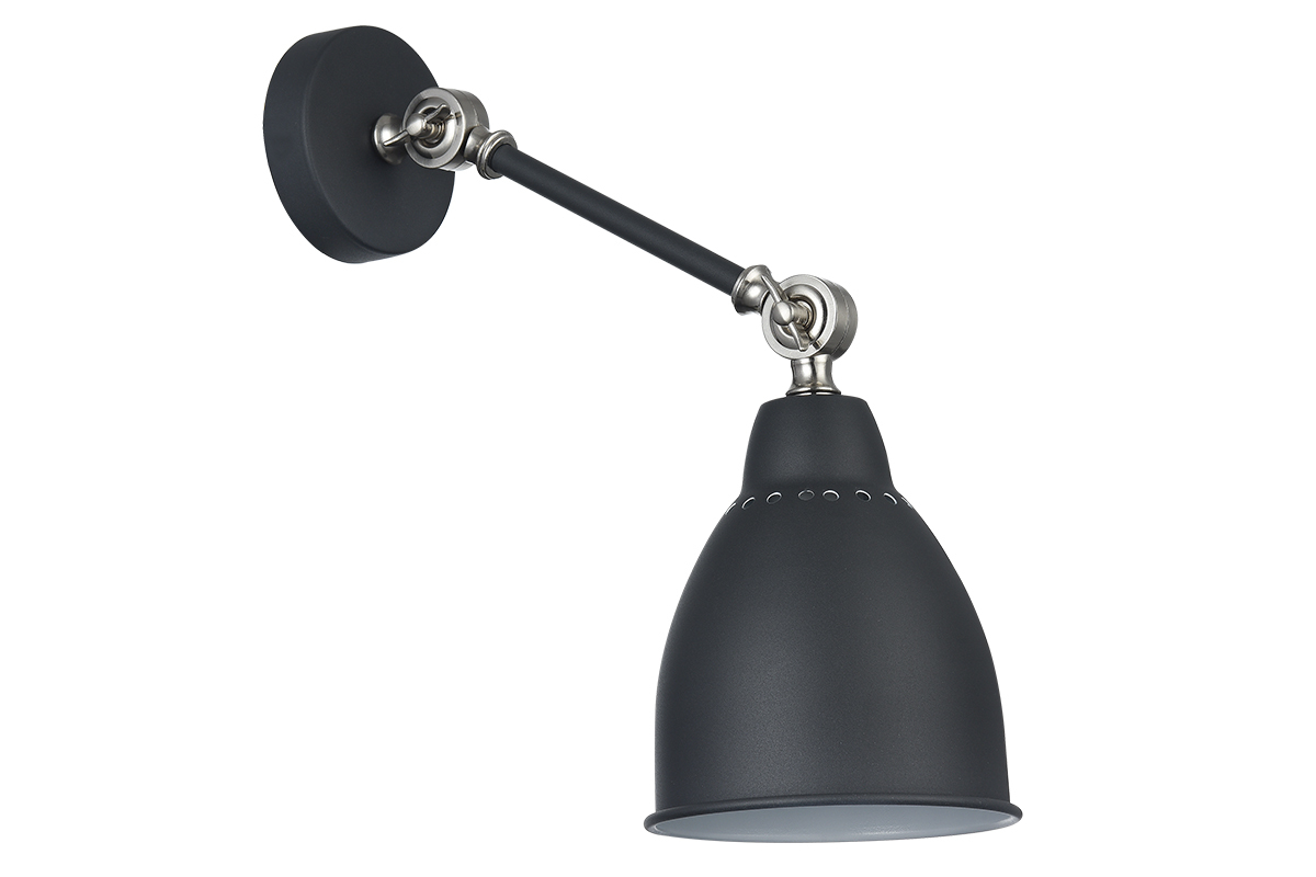 Design-Wandleuchte Metall Schwarz PROJECT