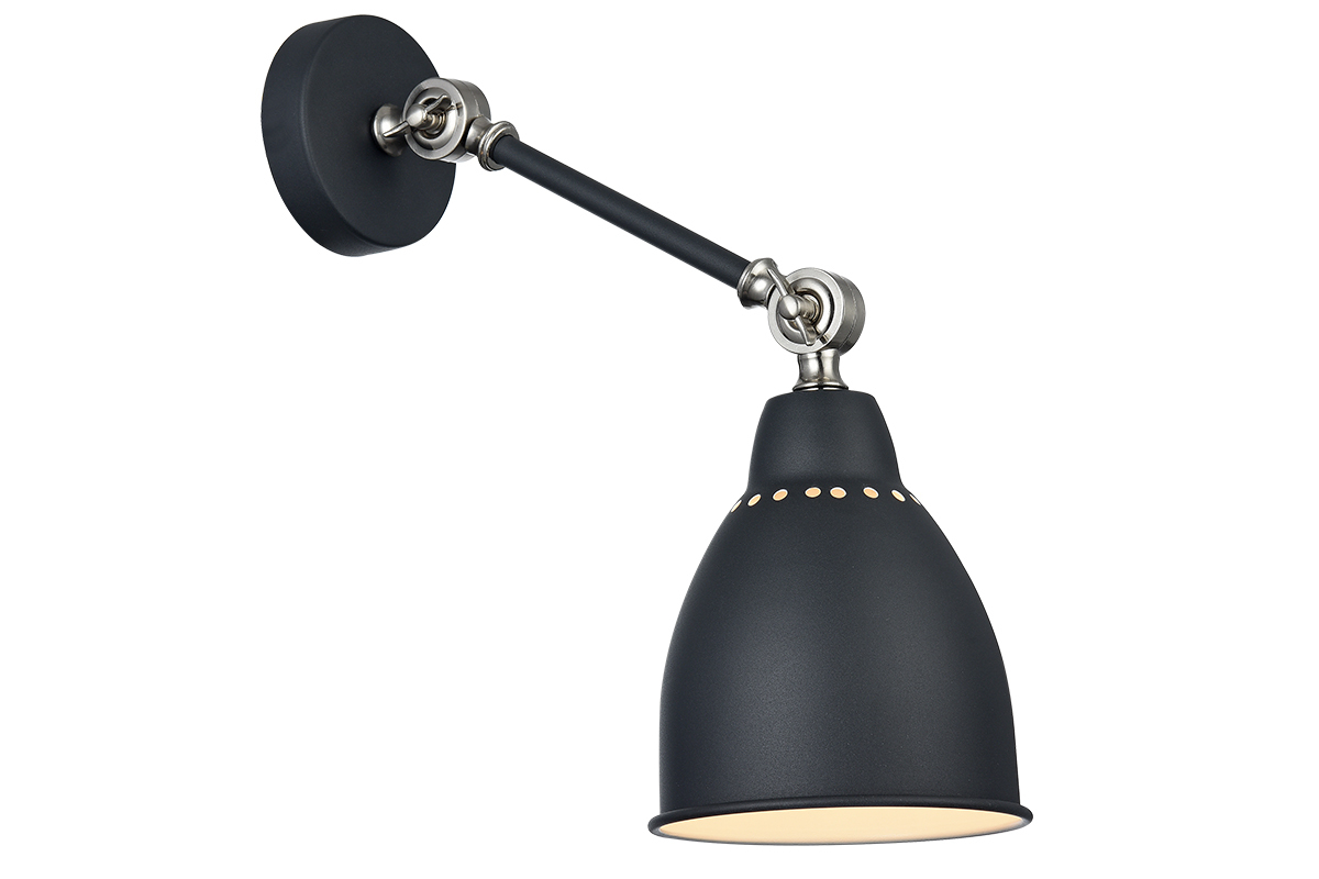 Design-Wandleuchte Metall Schwarz PROJECT