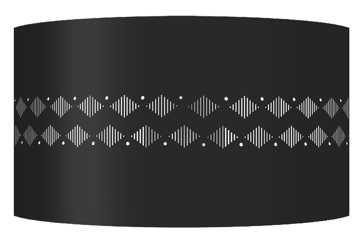 Design-Wandleuchte Metall Schwarz SMART