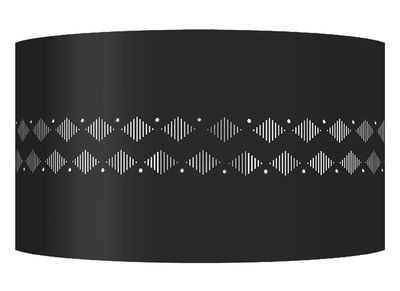 Design-Wandleuchte Metall Schwarz SMART