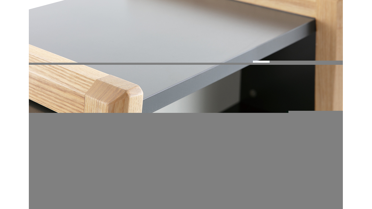 Designer-Aufbewahrungsschrank mdf wei und grau aus Holz WOOD TANG