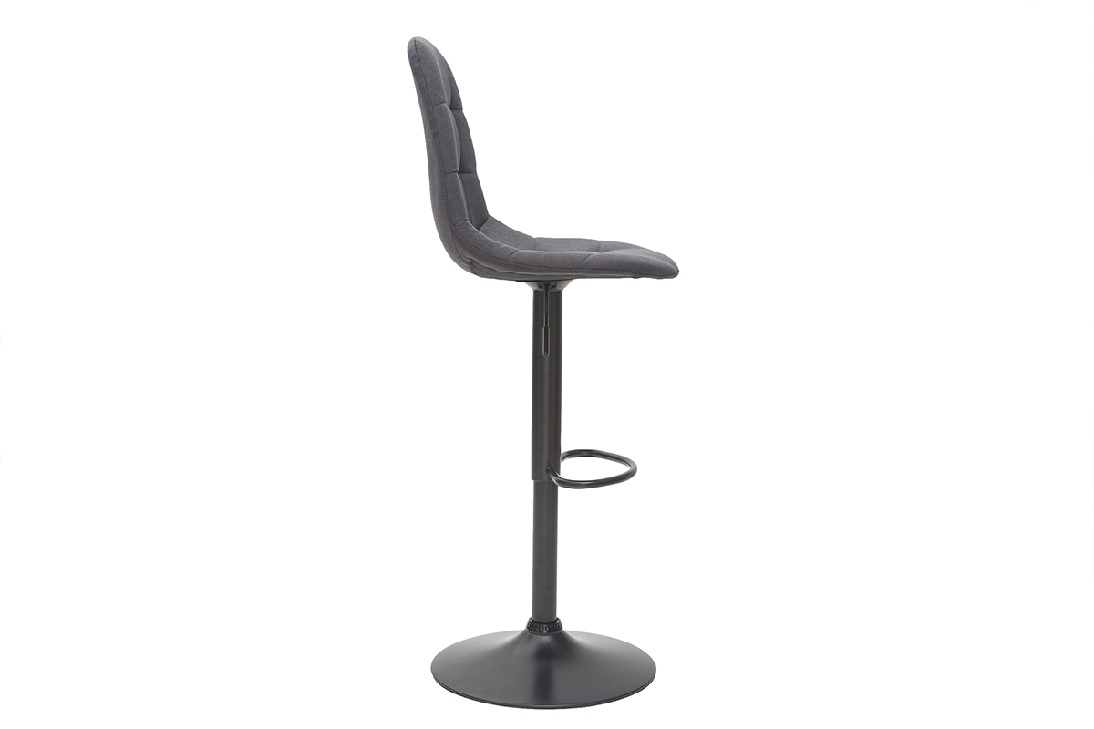Designer-Barhocker hhenverstellbar dunkelgrau (2er-Set) COX