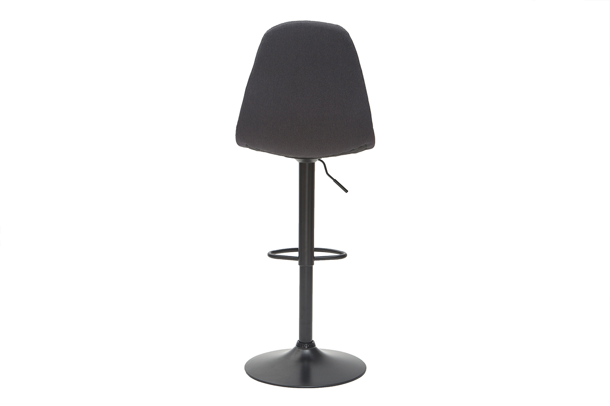 Designer-Barhocker hhenverstellbar dunkelgrau (2er-Set) COX