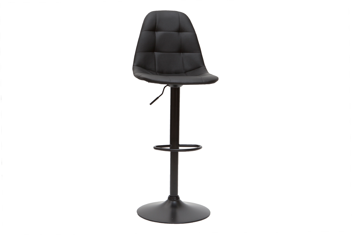 Designer-Barhocker hhenverstellbar schwarze (2er-Set) COX