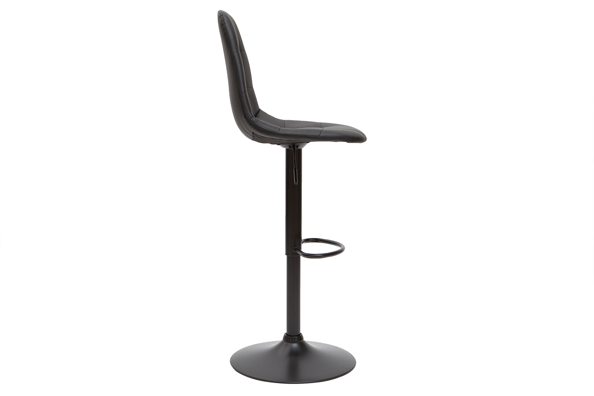 Designer-Barhocker hhenverstellbar schwarze (2er-Set) COX