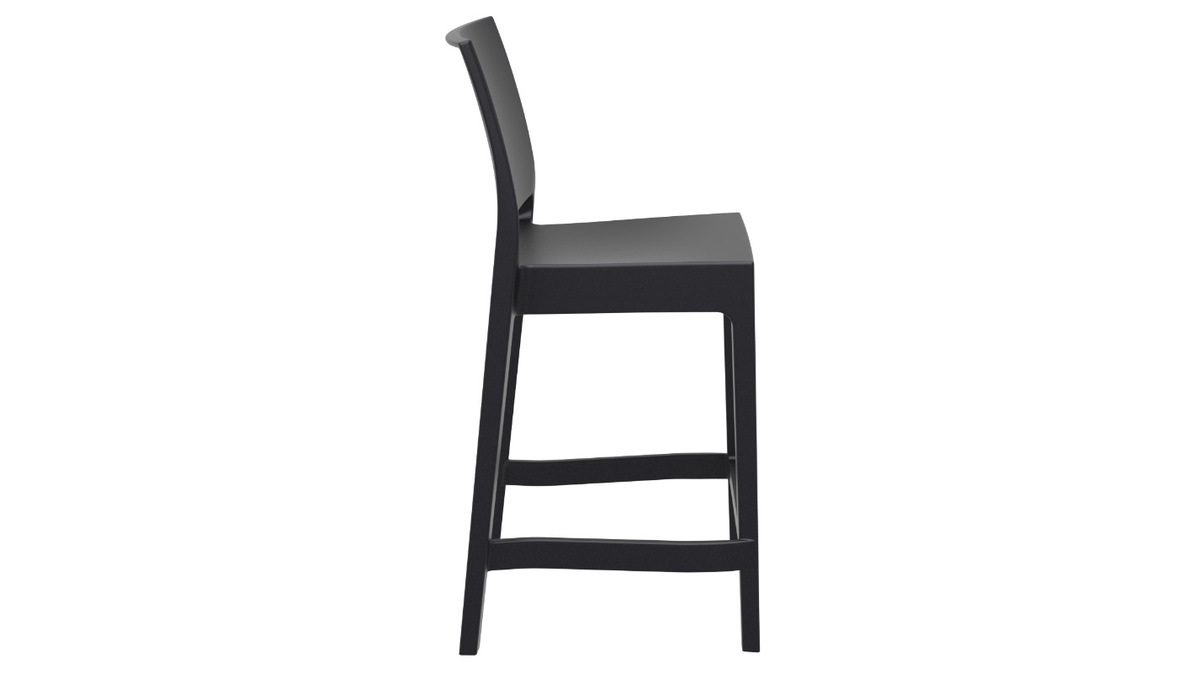 Designer-Barhocker zum Stapeln 65 cm schwarz (4er-Satz) CALAO