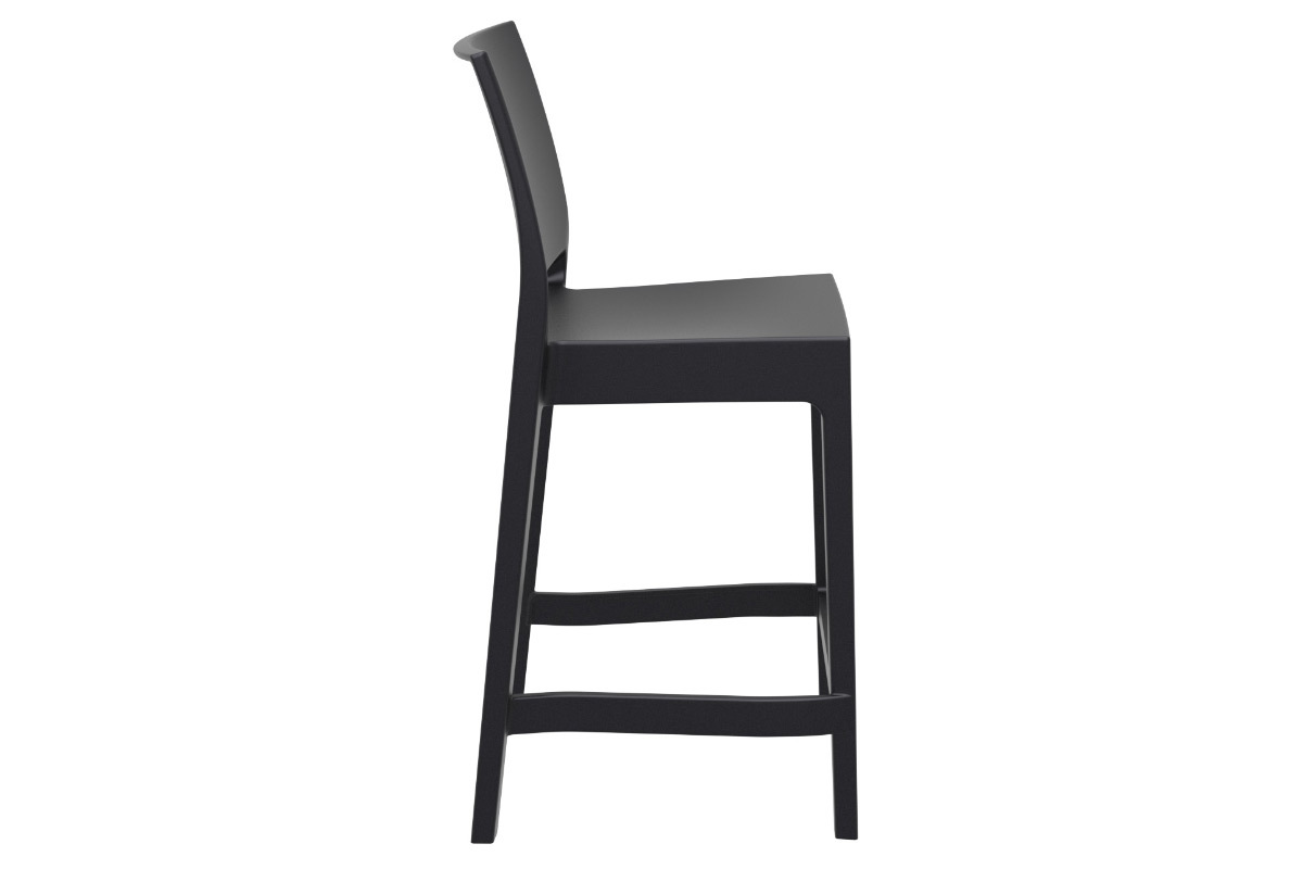 Designer-Barhocker zum Stapeln 65 cm schwarz (4er-Satz) CALAO