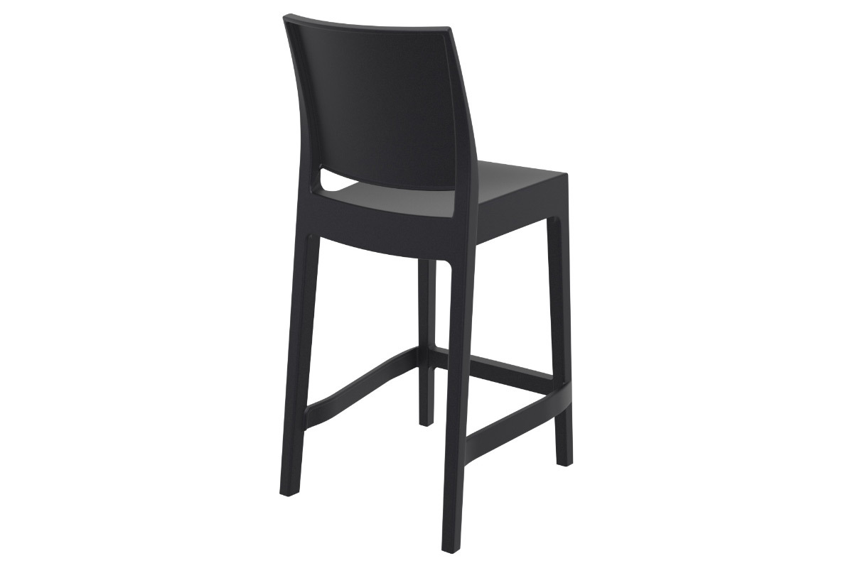 Designer-Barhocker zum Stapeln 65 cm schwarz (4er-Satz) CALAO