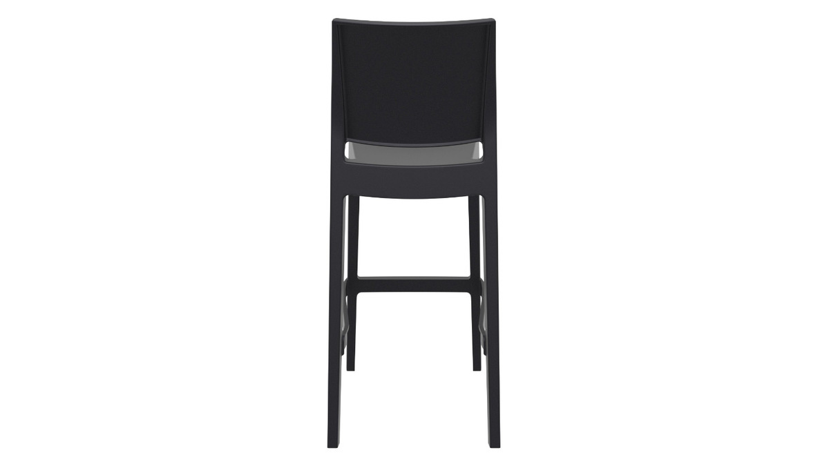 Designer-Barhocker zum Stapeln 75 cm schwarz (4er-Satz) CALAO