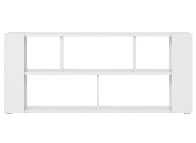 Designer-Bücherregal niedrig weiß L168 cm MUSSO