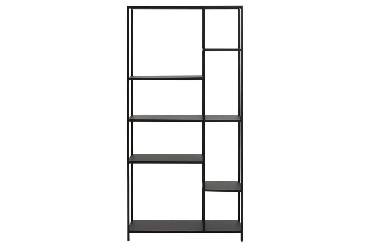 Designer-Bcherschrank L79,5cm schwarzes Metall PODIUM