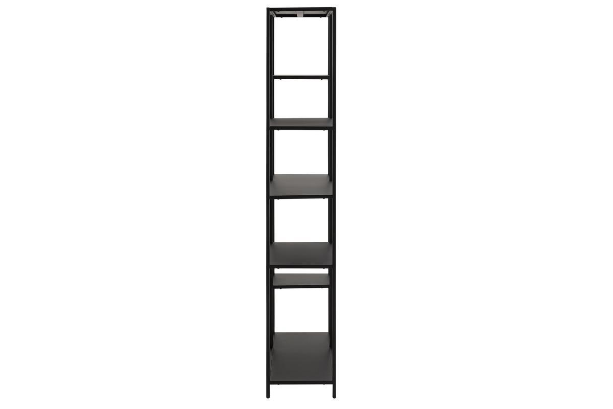 Designer-Bcherschrank L79,5cm schwarzes Metall PODIUM