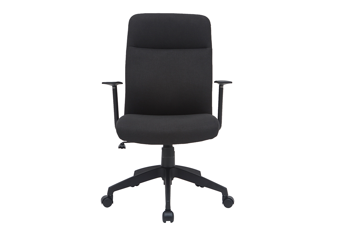 Designer-Brostuhl schwarz Stoff ZELLY